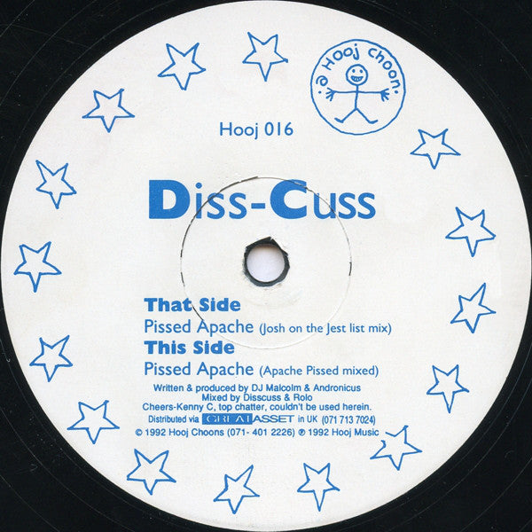Diss-Cuss : Pissed Apache (12")