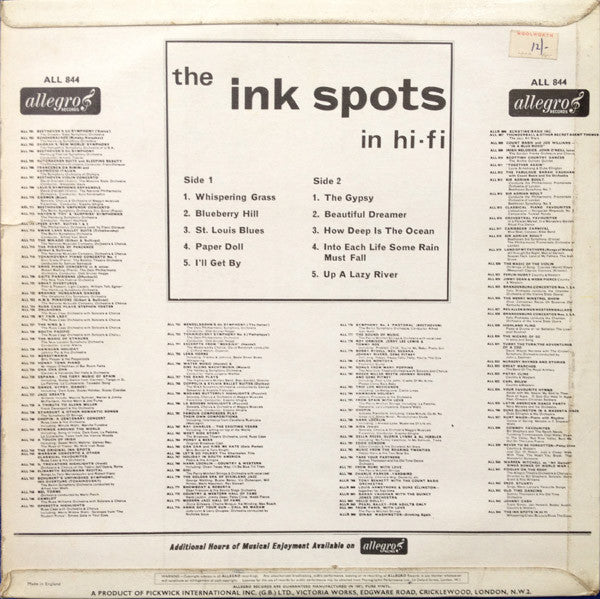 The Ink Spots : The Ink Spots In Hi-Fi (LP, Comp, Mono)