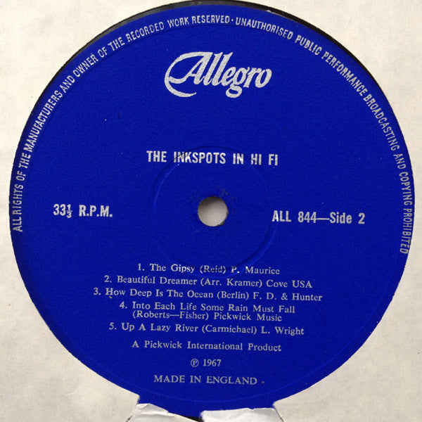 The Ink Spots : The Ink Spots In Hi-Fi (LP, Comp, Mono)