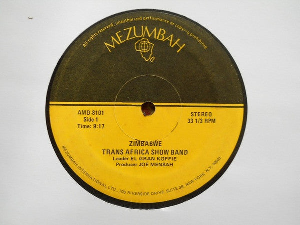 Trans Africa Show Band : Zimbabwe (12")