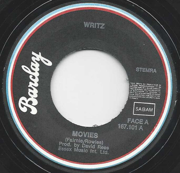 Writz : Movies (7", Single)