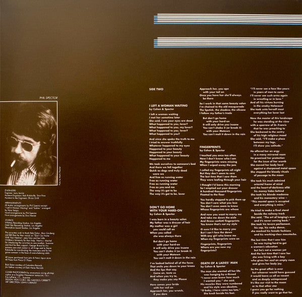 Leonard Cohen : Death Of A Ladies' Man (LP, Album, RE)