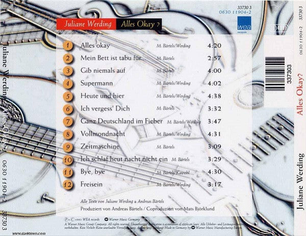 Juliane Werding : Alles Okay? (CD, Album)