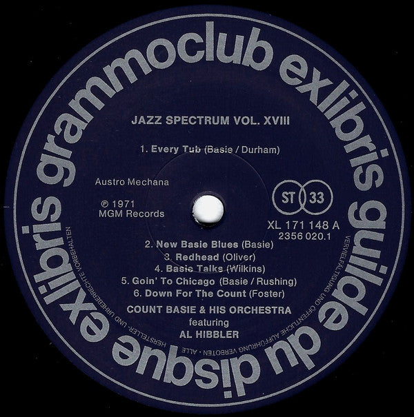 Count Basie : Jazz Spectrum Vol. 18 (LP, Comp, RE)