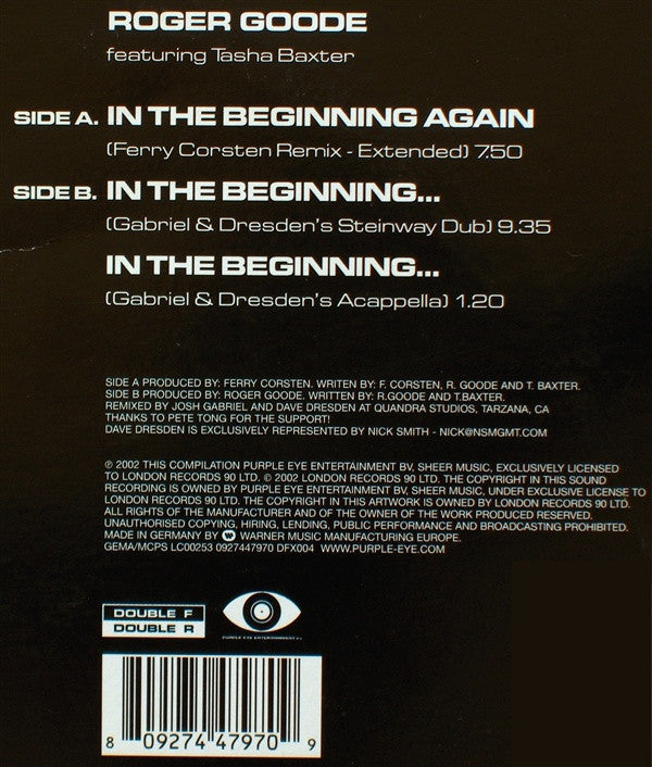 Roger Goode : In The Beginning... (12")