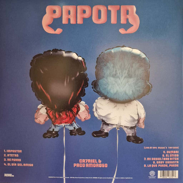 CA7RIEL & Paco Amoroso : PAPOTA (LP, EP, Bab)