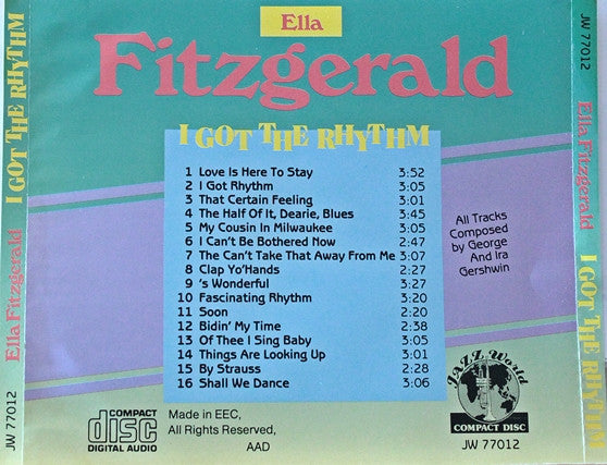 Ella Fitzgerald : I Got The Rhythm (CD, Comp)