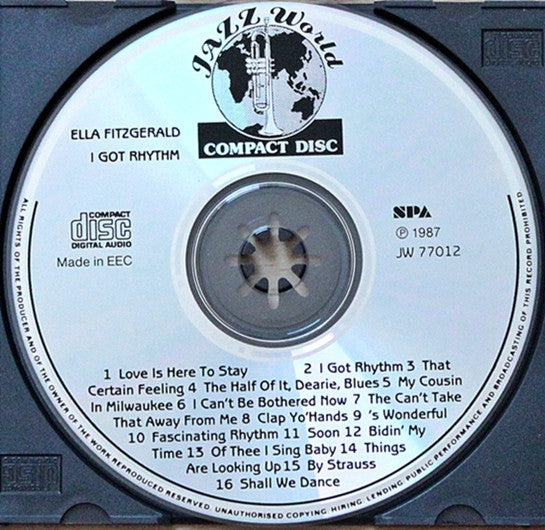 Ella Fitzgerald : I Got The Rhythm (CD, Comp)