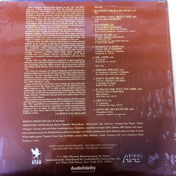 Billy Eckstine And His Orchestra : The Swinging Mr. B (LP, Album)