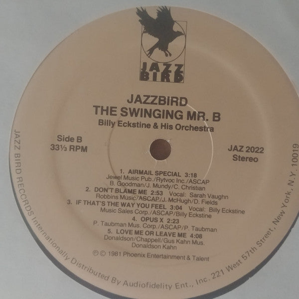 Billy Eckstine And His Orchestra : The Swinging Mr. B (LP, Album)