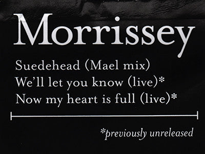 Morrissey : Suedehead (Mael Mix) (10", RSD, Single, Pic)