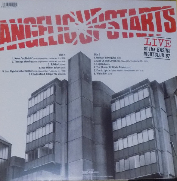 Angelic Upstarts : Live At The Basins Nightclub '87 (LP)
