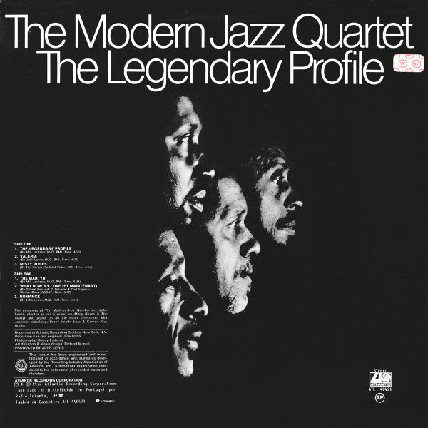 The Modern Jazz Quartet : The Legendary Profile (LP, Album, RE)