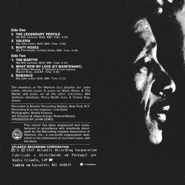 The Modern Jazz Quartet : The Legendary Profile (LP, Album, RE)