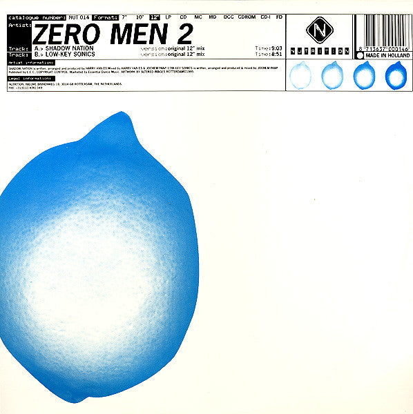 Zero Men 2* : Shadow Nation / Low-Key Sonics (12")