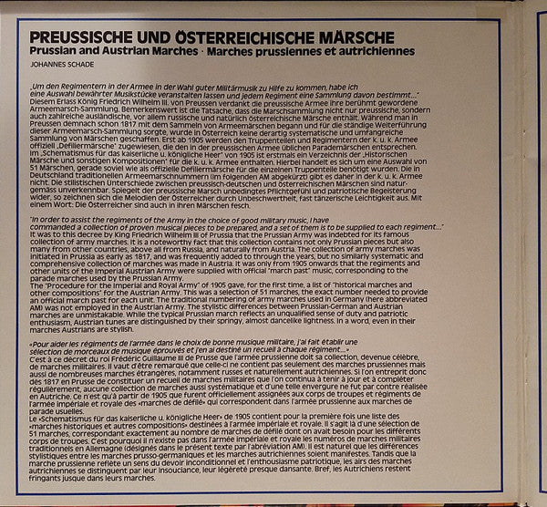Herbert von Karajan, Blasorchester der Berliner Philharmoniker : Märsche · Prussian And Austrian Marches (2xLP, Album, Gat)