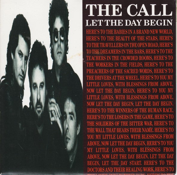 The Call : Let The Day Begin (7", Single, Pap)