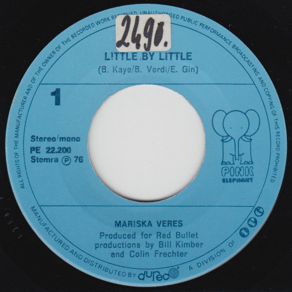 Mariska Veres : Little By Little (7", Single)