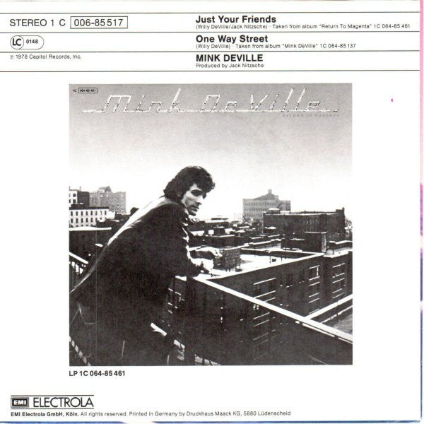 Mink DeVille : Just Your Friends (7", Single)