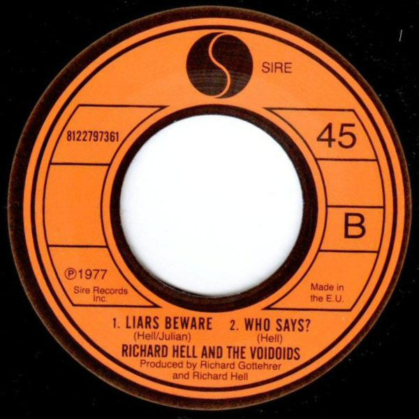 Richard Hell & The Voidoids : Blank Generation (7", EP, RSD, Ltd, RE)