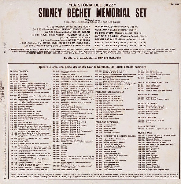 Sidney Bechet : Memorial Set Vol. 1 (LP, Comp, S/Edition)