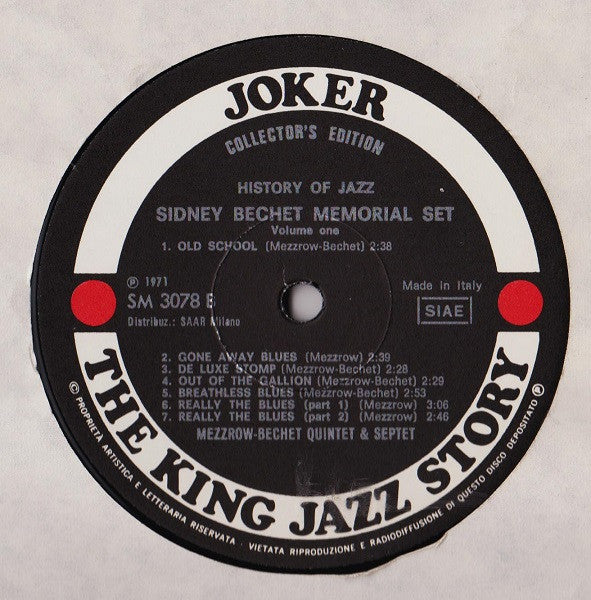 Sidney Bechet : Memorial Set Vol. 1 (LP, Comp, S/Edition)