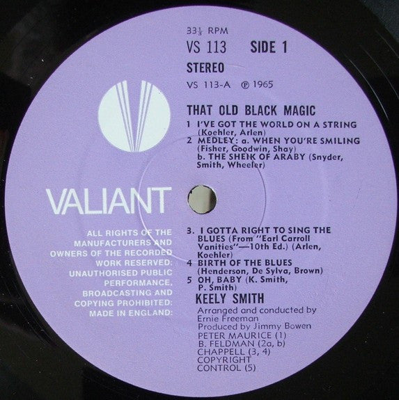 Keely Smith : That Old Black Magic (LP)