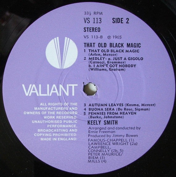 Keely Smith : That Old Black Magic (LP)