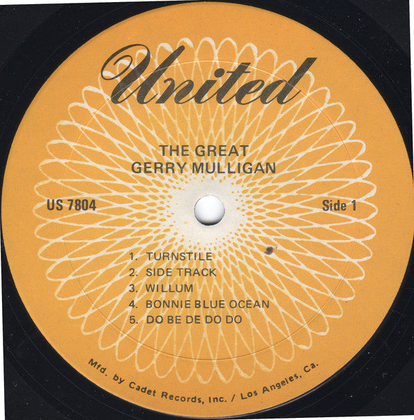 Gerry Mulligan : The Great Gerry Mulligan (LP, Album, RE)