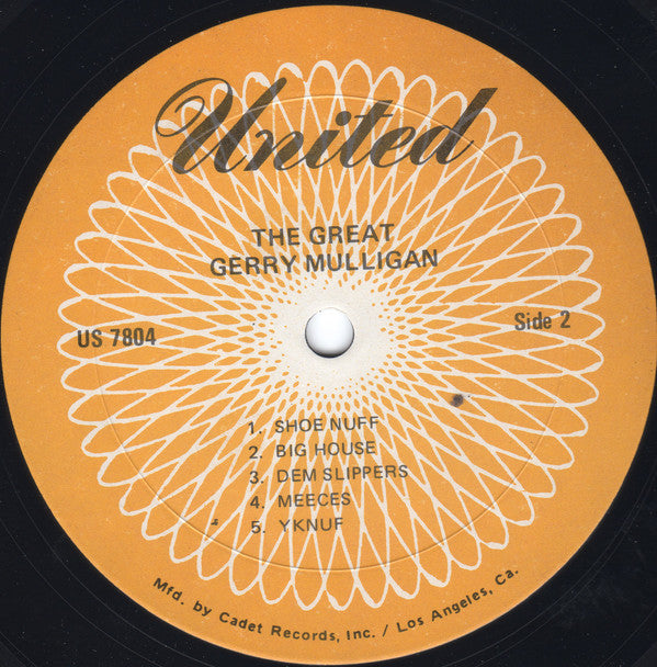 Gerry Mulligan : The Great Gerry Mulligan (LP, Album, RE)