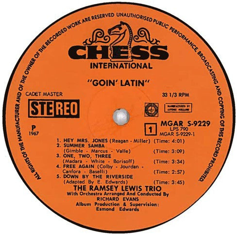 Ramsey Lewis : Goin' Latin (LP, Album)