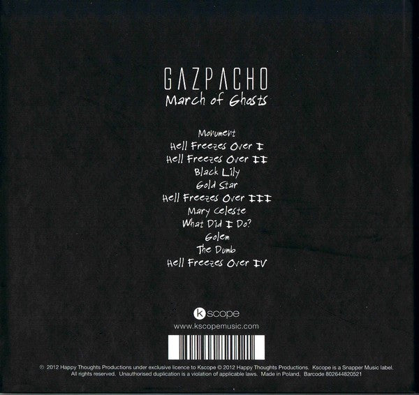 Gazpacho (2) : March Of Ghosts (CD, Album)