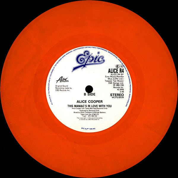 Alice Cooper (2) : House Of Fire (7", Single, Ltd, Ora)