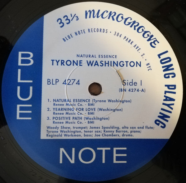 Tyrone Washington : Natural Essence (LP, RE, Sco)
