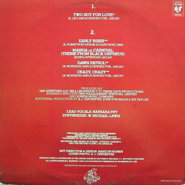 THP Orchestra : Two Hot For Love (LP, Album)