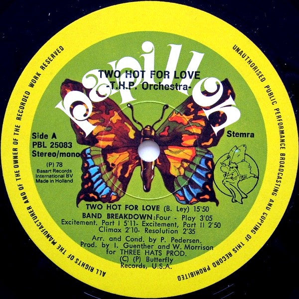 THP Orchestra : Two Hot For Love (LP, Album)