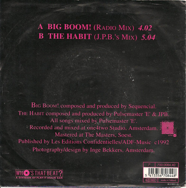 Sequencial : Big Boom! (7", Single)