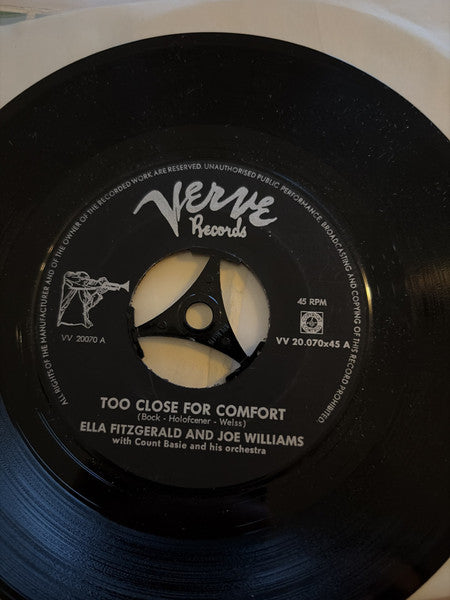 Ella Fitzgerald, Joe Williams, Count Basie Orchestra : Too Close For Comfort (7")