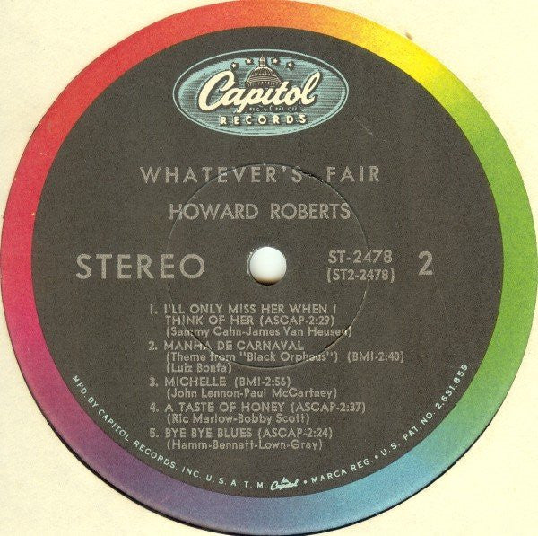 The Howard Roberts Quartet : Whatever's Fair (LP, Album)