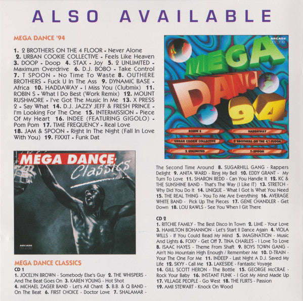 Various : Mega Dance Mix '94 (CD, Mixed)