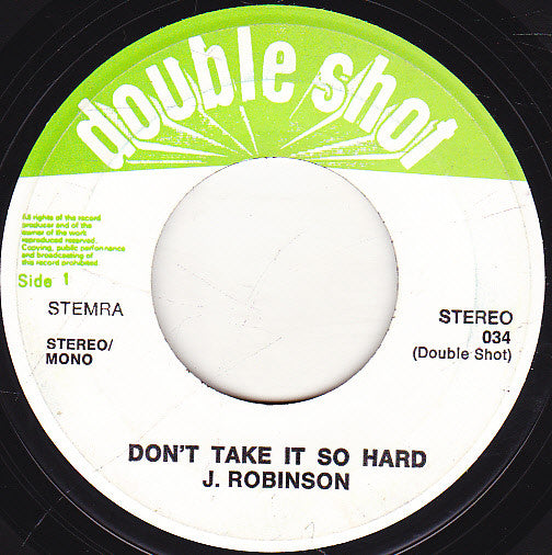 Johnny Robinson / Tommy Dee : Don't Take It So Hard / Three Stars (7", Single)