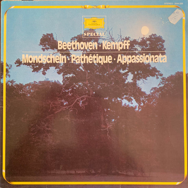 Ludwig Van Beethoven · Wilhelm Kempff : Mondschein · Pathétique · Appassionata (LP, RE)