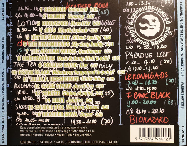 Various : A Campingflight To Lowlands Paradise Vol. 2 (CD, Comp)