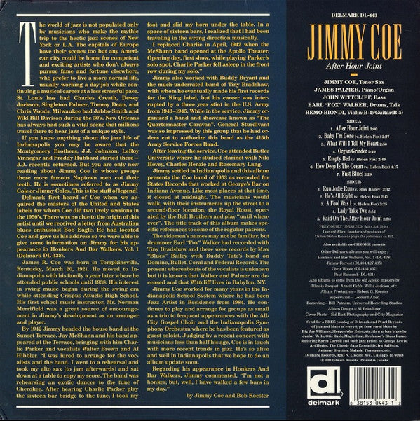 Jimmy Coe : After Hours Joint (LP, Comp)