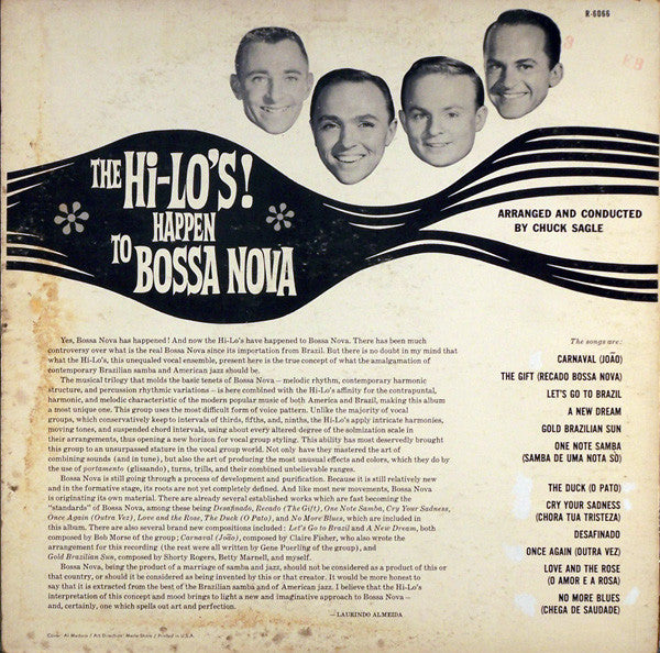 The Hi-Lo's : The Hi-Lo's Happen To Bossa Nova (LP, Album, Mono)