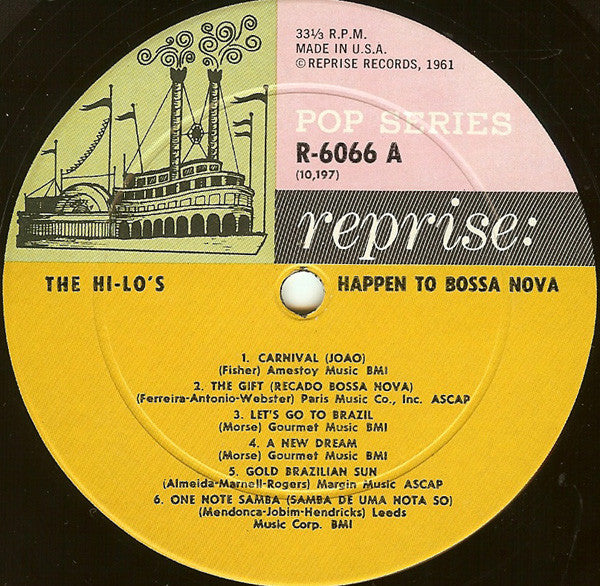 The Hi-Lo's : The Hi-Lo's Happen To Bossa Nova (LP, Album, Mono)