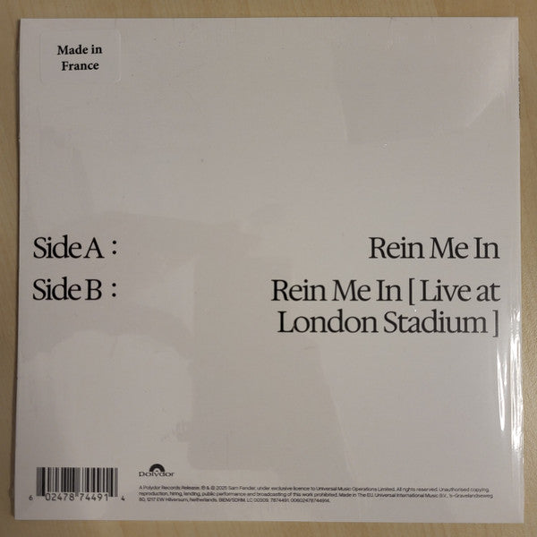 Sam Fender & Olivia Dean : Rein Me In (7", RSD)