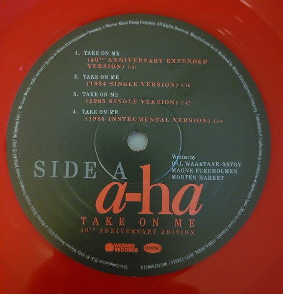 a-ha : Take On Me (12", RSD, Tra)
