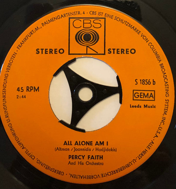 Percy Faith & His Orchestra : I Will Follow You (7", Single)