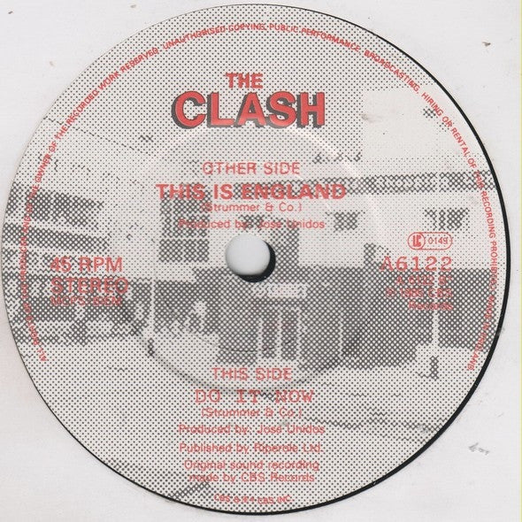 The Clash : This Is England (7", Single, Pos)